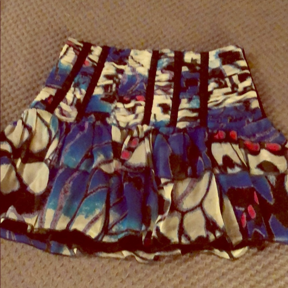 Multi color mini skirt